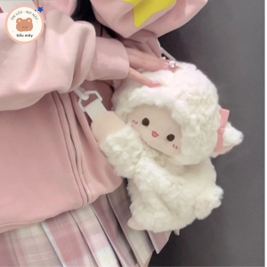 Gấu mây - Túi Đeo Nữ Hình Thú Bông Dễ Thương, Balo Thú Nhồi Bông Mềm Mại Phong Cách Hàn Quốc