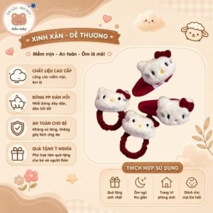 Kẹp tóc Và Cột tóc Mèo Kitty
