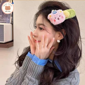 kẹo tóc mỏ vịt hoạt hình gấu dễ thương