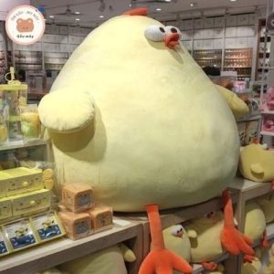 Gối Tựa Lưng Mềm Mại Hình Gà Vàng