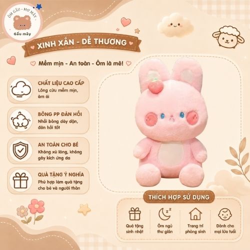 Thú nhồi bông dễ thương